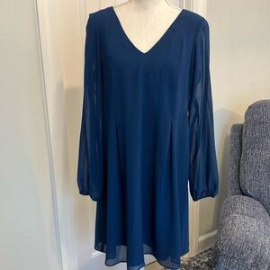 I.N.C. V-Neck Dress - Dark Teal